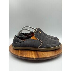 OLUKAI Nohea Mesh Men's Slip On Sneakers Shoes Dark Shadow Size EU 43/US 10